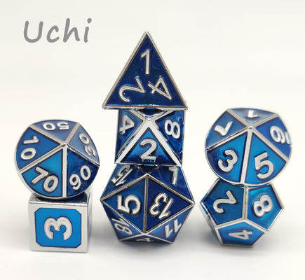 Çok Yüzlü Cilalı RPG Zar Koleksiyonu İçin Çok Fonksiyonlu Set
