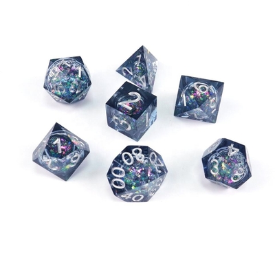 OEM Dayanıklı Keskin Taraflı Zar, El Cilalı Hassas RPG Zar