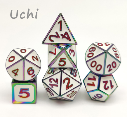 El Dökme Metal RPG Zar 7 Parça Set Çok Amaçlı Hafif