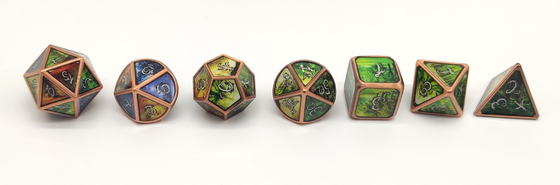 Lüks Temalı Mini RPG Zarları, Shadowrun İçin Düzgün Keskin Kenarlar Oluşturuyor