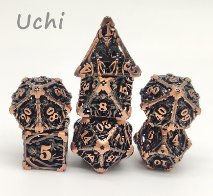 Aşınmaya Dayanıklı Mini RPG Zar Pratik Çok Yüzlü D10 D12 D20
