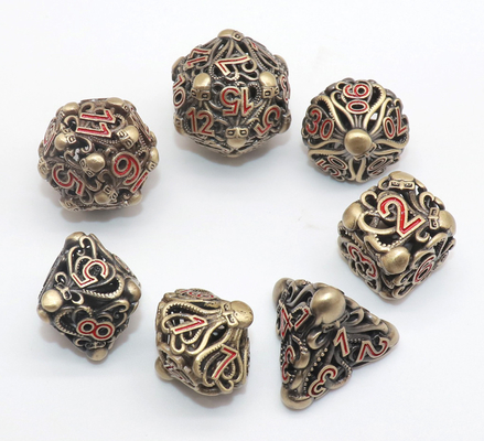 Dayanıklı El Yapımı Mikro DND Zar, Mini Çokyüzlü Tiny D20 Zar