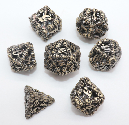 ISO9001 Metal Mini Çokyüzlü Zar El Cilalı Boyut 16-21mm