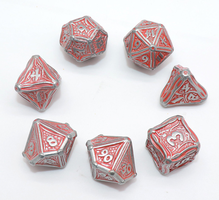 Cilalı RPG Oyun Zar Seti Çok Amaçlı Aşınmaya Dayanıklı Dayanıklı