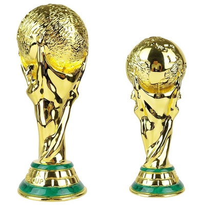 Aşınma Önleyici Altın Kaplama Metal Trophy Kupası Ödül Teneke Alaşım Taşınabilir