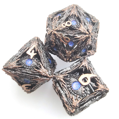 Sharp Edge Dice Cool Polyhedral Kokusuz Manuel Taşlama Zar Seti