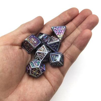 DND Tahta oyun slotu Machin El yapımı metal Zar Çokyüzlü