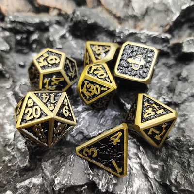 Zindanlar ve Ejderhalar RPG Zar çipi Aile Oyunu İçin Yüksek Sıcaklık Metal