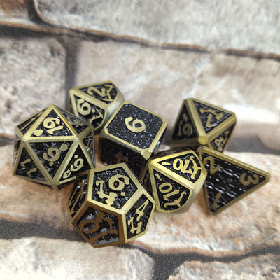 Zindanlar ve Ejderhalar RPG Zar çipi Aile Oyunu İçin Yüksek Sıcaklık Metal