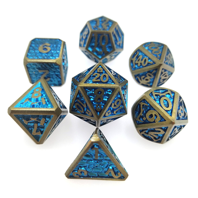 Yetişkin Metal Zar Çokyüzlü için Çok Amaçlı Özel RPG Zar Seti oyunu