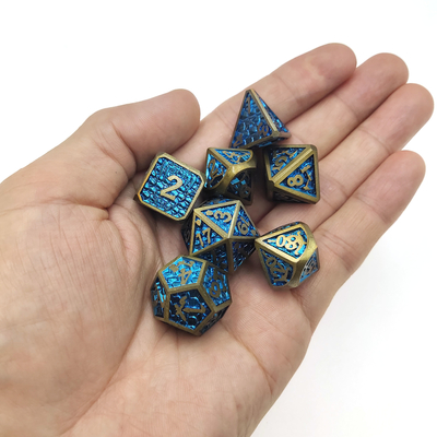 Pratik Mini DND Zar Tahtası oyunu Metal Zar Neme Dayanıklı Çok Yüzlü