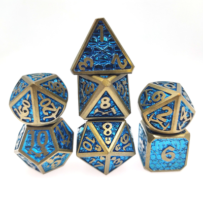 Pratik Mini DND Zar Tahtası oyunu Metal Zar Neme Dayanıklı Çok Yüzlü