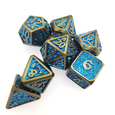 Pratik Mini DND Zar Tahtası oyunu Metal Zar Neme Dayanıklı Çok Yüzlü