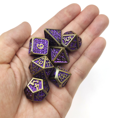 Mini RPG Zar 7 Parça Tiny Polyhedral Set sihirli toplama çipi Zar Setleri