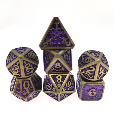 Mini RPG Zar 7 Parça Tiny Polyhedral Set sihirli toplama çipi Zar Setleri