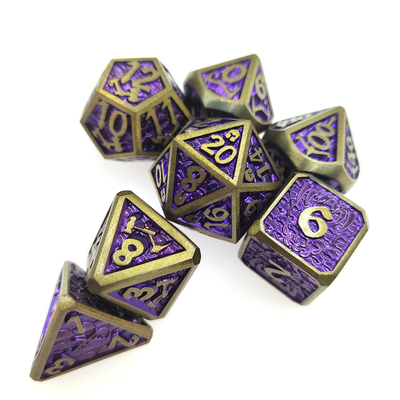 Mini RPG Zar 7 Parça Tiny Polyhedral Set sihirli toplama çipi Zar Setleri