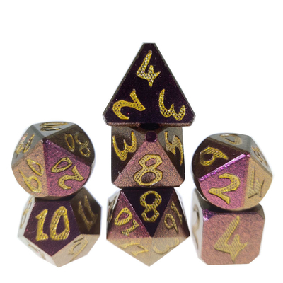 Card Pouring Suitable Durable Resin Metal Polyhedral Black Plated Multipurpose