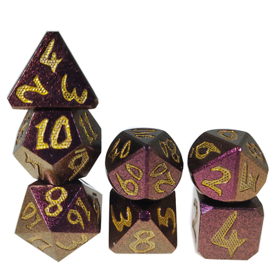 Card Pouring Suitable Durable Resin Metal Polyhedral Black Plated Multipurpose