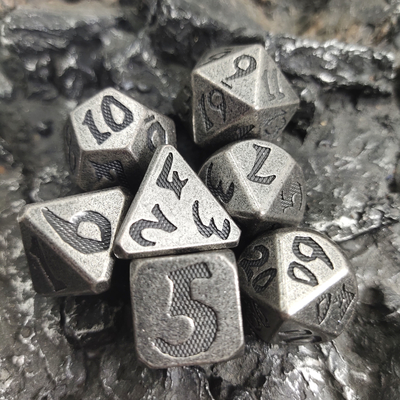 Dungeons and Dragons RPG Zar Altın Zar Seti Çok Amaçlı Dayanıklı Keskin Kenarlı