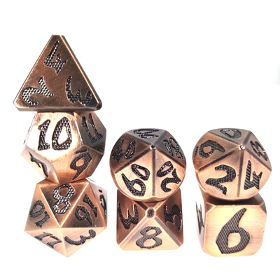 Mini RPG Zar 7 Parça Zar Seti Çok Fonksiyonlu Çokyüzlü Elişi Toksik Olmayan