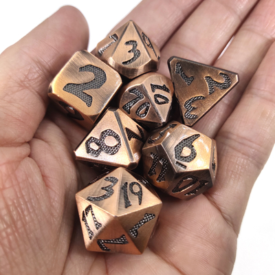 Mini RPG Zar 7 Parça Zar Seti Çok Fonksiyonlu Çokyüzlü Elişi Toksik Olmayan
