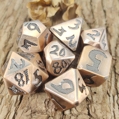 Mini RPG Zar 7 Parça Zar Seti Çok Fonksiyonlu Çokyüzlü Elişi Toksik Olmayan