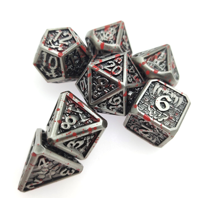 Masaüstü Oyunu Metal RPG Zar Düzgün Keskin Kenarlar Liqui Rol Yapma Zar Oyunları