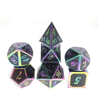 12cm Polyhedron Zar Setleri El Dökme Dayanıklı Sağlam 7 Adet