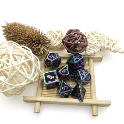 12cm Polyhedron Zar Setleri El Dökme Dayanıklı Sağlam 7 Adet