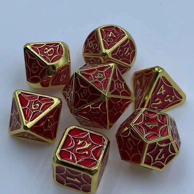Alloy Dice Set Kullanım Dayanıklı El Yapımı Çok Yüzlü PRG Dice Dragon And Dungeon