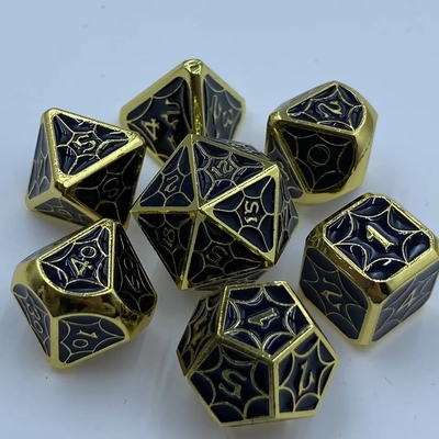 Alloy Dice Set Kullanım Dayanıklı El Yapımı Çok Yüzlü PRG Dice Dragon And Dungeon