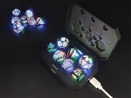 Yıldızlandırma DND Çöpler Şarj Kutusuyla Şarj Edilebilir 7 PCS LED Elektronik Çöpler Masaüstü için