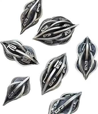 3D Baskı Cthulhu Çürük Metal Çöp 7 Parça Set Ejderha ve Zindan DND RPG