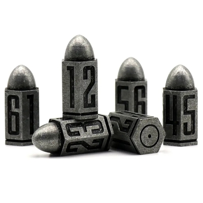 D6 Kurşun Metal Dice Set 6 Pcs 6 Dnd Zindanlar için Rpg Warhammer Shadowrun Dice