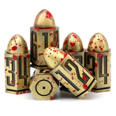 D6 Kurşun Metal Dice Set 6 Pcs 6 Dnd Zindanlar için Rpg Warhammer Shadowrun Dice