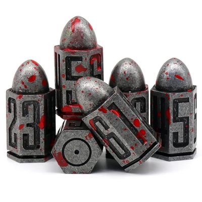 D6 Kurşun Metal Dice Set 6 Pcs 6 Dnd Zindanlar için Rpg Warhammer Shadowrun Dice