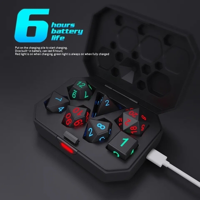 DND Board Polyhedral Dice Yetişkin Oyunu Sihirli Trick Pikseller Elektronik Parlaklık LED Dice