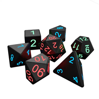 DND Board Polyhedral Dice Yetişkin Oyunu Sihirli Trick Pikseller Elektronik Parlaklık LED Dice