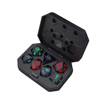 DND Board Polyhedral Dice Yetişkin Oyunu Sihirli Trick Pikseller Elektronik Parlaklık LED Dice