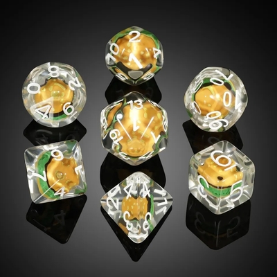Özel Polyhedral DND Dice Set Hamburger Oyunları RPG Rol Oyunu Masa Oyunları için