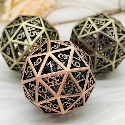 60D Macrobine Zinc Alloy Metal Dice Set Masaüstü Oyunu Eşsiz DND