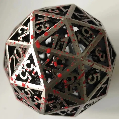 60D Macrobine Zinc Alloy Metal Dice Set Masaüstü Oyunu Eşsiz DND