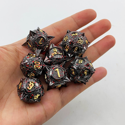 Bloodstarial Meteor Metal Dice Set D8 RPG Ejder ve Zindan