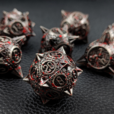 Bloodstarial Meteor Metal Dice Set D8 RPG Ejder ve Zindan