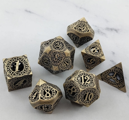 Back To Metal Dice Set Kusalukono Çoklu Yüzlü COC DND RPG Dice