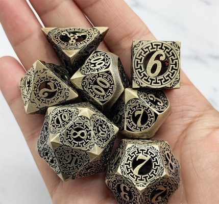 Back To Metal Dice Set Kusalukono Çoklu Yüzlü COC DND RPG Dice