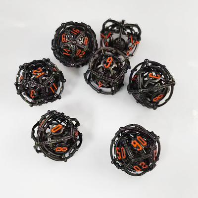Sound Pearl RPG Metal Hollow Dice Set DND Cisu 16mm Yumuşak