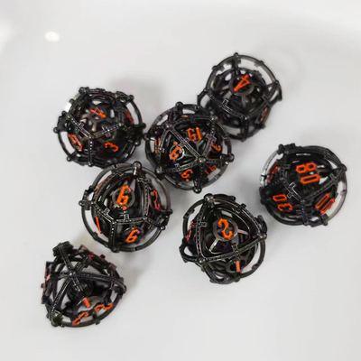 Sound Pearl RPG Metal Hollow Dice Set DND Cisu 16mm Yumuşak
