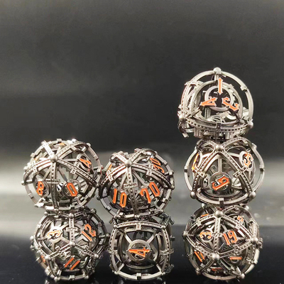 Sound Pearl RPG Metal Hollow Dice Set DND Cisu 16mm Yumuşak