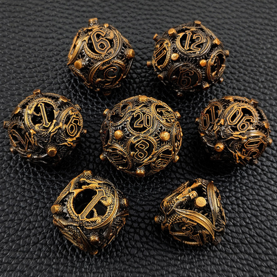 Longkong Circle Metal Dice Set DND Zindan ve Çoklu Noodle RPG Satranç Oyunları